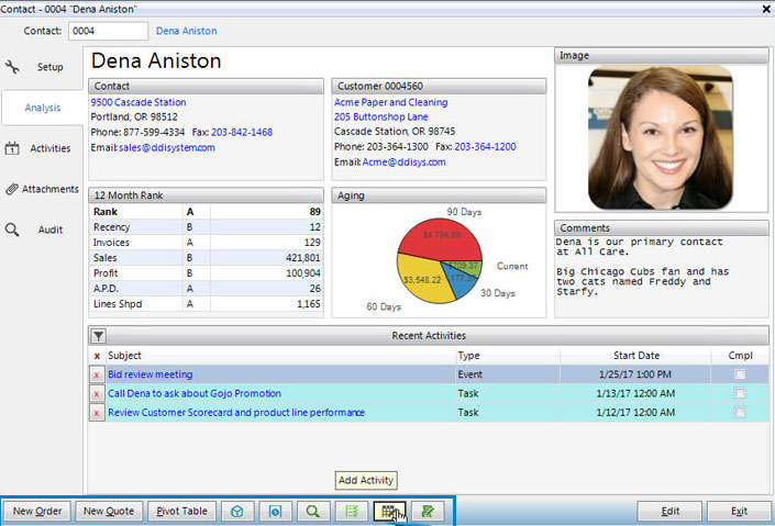 screenshot of DDI System